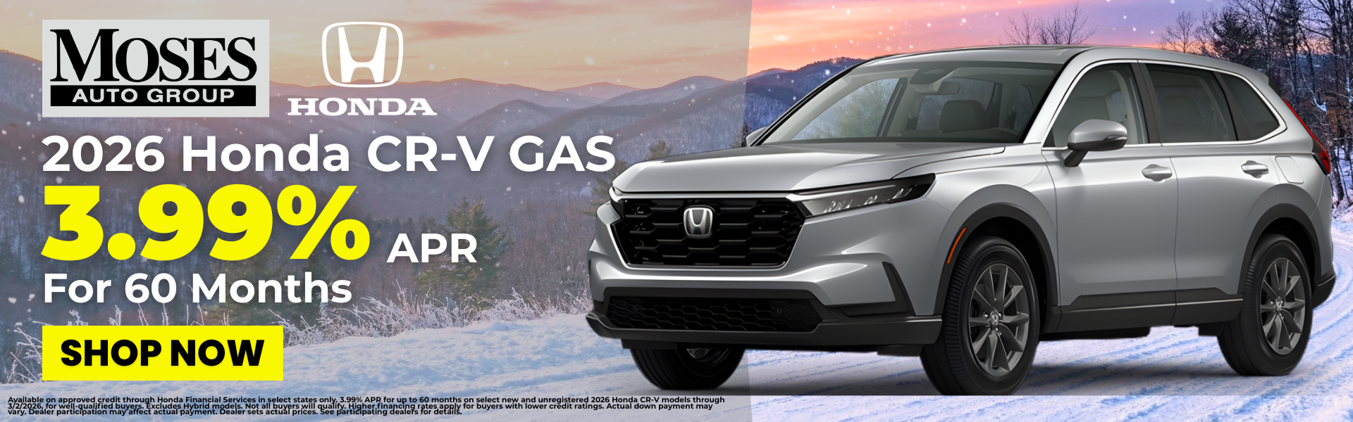2026 CR-V Gas January Offer