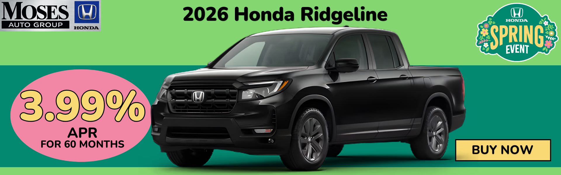 2026 Ridgeline April Offer